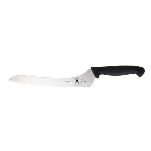 Mercer Culinary M23890 9" Bread Knife w/ Black Santoprene™/Polypropylene Handle, High Carbon Japanese Steel-cityfoodequipment.com