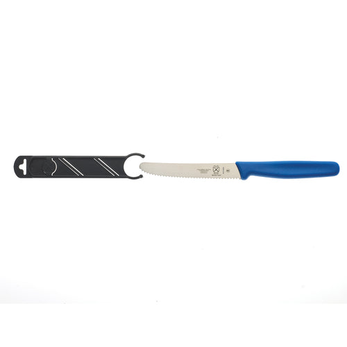 Mercer Culinary M33932BLB 4 1/3" Bar Knife w/ Blue Polypropylene Handle, High Carbon Japanese Steel-cityfoodequipment.com