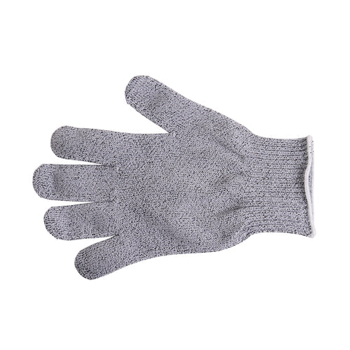 Mercer Culinary M33412L Large Cut Resistant Glove - Blended Material, Gray w/ White Cuff-cityfoodequipment.com