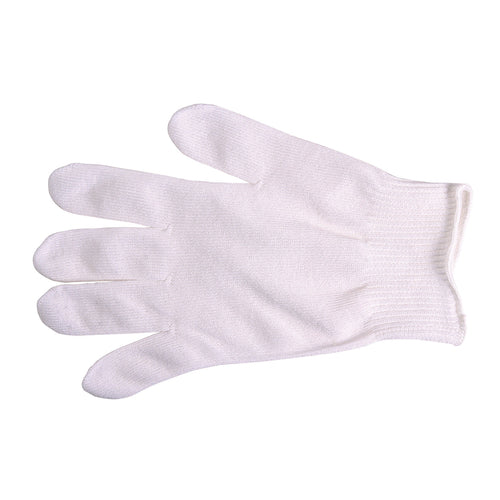 Mercer Culinary M33411L Large Cut Resistant Glove - Polyethylene Reinforced Knit, White w/ White Cuff-cityfoodequipment.com