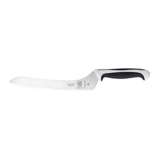 Mercer Culinary M23890WBH 9" Bread Knife w/ White Santoprene™/Polypropylene Handle, High Carbon Japanese Steel-cityfoodequipment.com