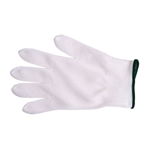 Mercer Culinary M334111X 1X-Large Cut Resistant Glove - Polyethylene Reinforced Knit, White w/ Black Cuff-cityfoodequipment.com