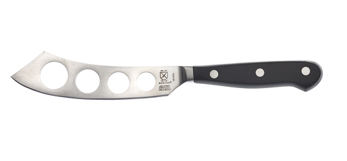 Mercer Culinary M23605 5" Soft Cheese Knife w/ Black Ergonomic POM Handle, High-Carbon German Steel-cityfoodequipment.com