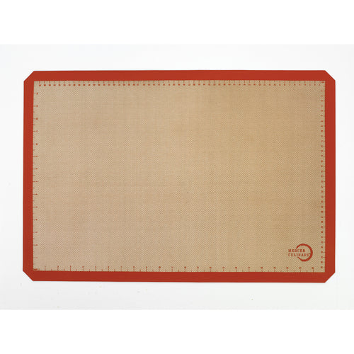 Mercer Culinary M31087OR Rectangular Baking Mat - 24 1/2" x 16 1/2", Fits Full Size Sheet Pans, Silicone-cityfoodequipment.com