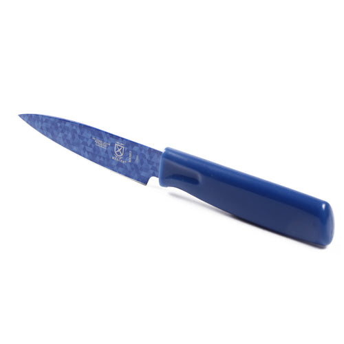 Mercer Culinary M33911B 4" Paring Knife w/ Blue ABS Handle, High Carbon Japanese Steel-cityfoodequipment.com