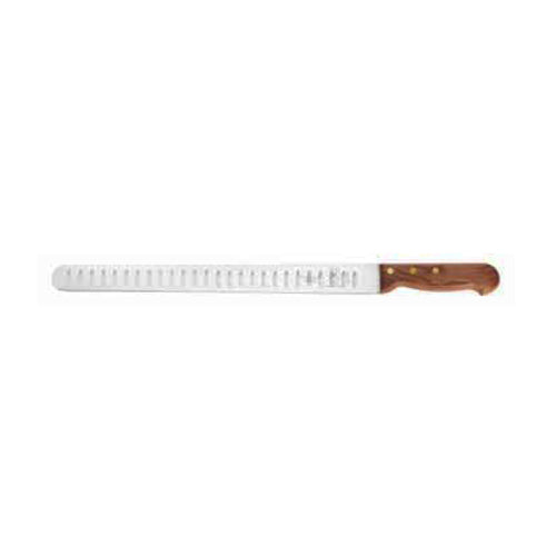 Mercer Culinary M26080 14" Granton Slicer Knife w/ Rosewood Handle, High Carbon Japanese Steel-cityfoodequipment.com