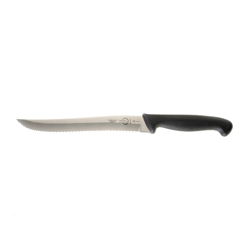 Mercer Culinary M23407 7" Utility Knife w/ Black Santoprene™/Polypropylene Handle, High Carbon Japanese Steel-cityfoodequipment.com