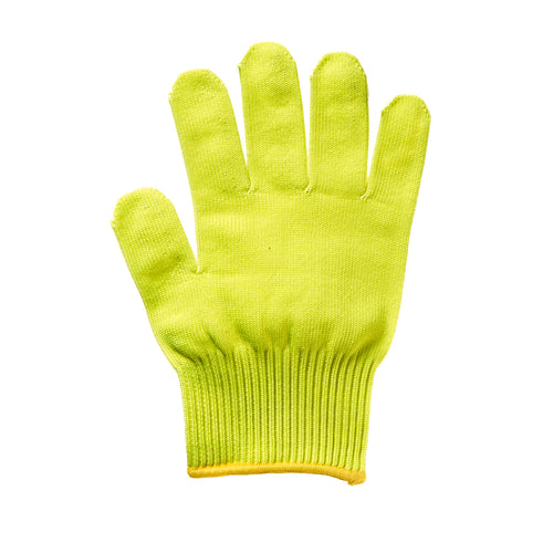 Mercer Culinary M33415YLXS Extra Small Cut Resistant Glove - Ultra High Molecular Polyethylene, Yellow w/ Gold Cuff-cityfoodequipment.com