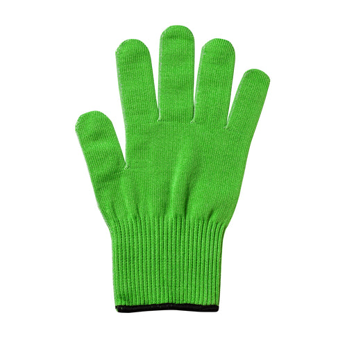 Mercer Culinary M33415GRS Small Cut Resistant Glove - Ultra High Molecular Polyethylene, Green w/ Red Cuff-cityfoodequipment.com