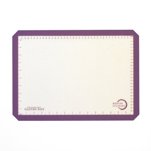 Mercer Culinary M31093PU Rectangular Baking Mat - 16 1/2" x 11 7/8", Fits Half Size Sheet Pans, Silicone-cityfoodequipment.com