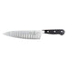 Mercer Culinary M23670 8" Granton Chef's Knife w/ Black Ergonomic Delrin™ Handle, High-Carbon German Steel-cityfoodequipment.com