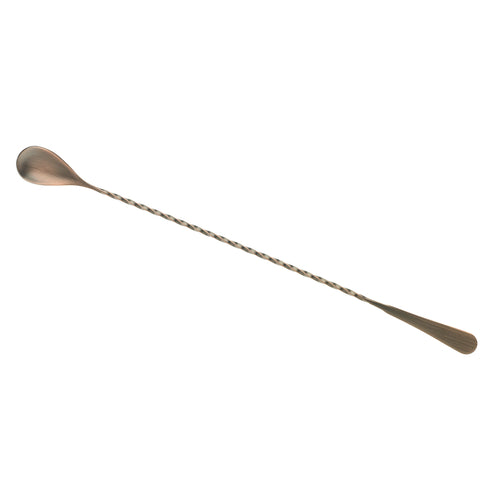 Barfly 13 3/16" Japanese Bar Spoon w/ Machined End, Antique Copper (M37010ACP)-cityfoodequipment.com