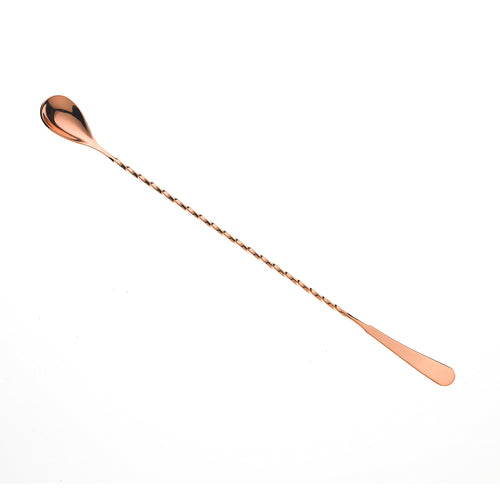 Barfly 13 3/16" Japanese Bar Spoon w/ Machined End, Copper (M37010CP)-cityfoodequipment.com