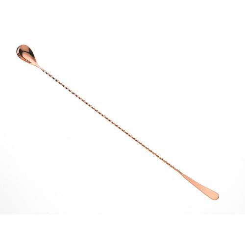 Barfly 17 1/8" Japanese Bar Spoon w/ Machined End, Copper (M37011CP)-cityfoodequipment.com