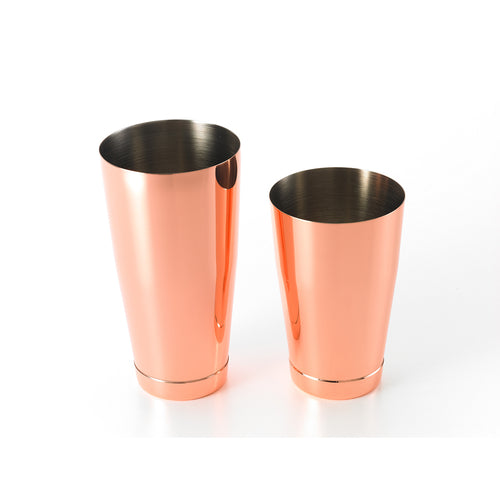 Barfly 28 oz & 18 oz Stainless Bar Cocktail Shaker Set, Copper (M37009CP)-cityfoodequipment.com
