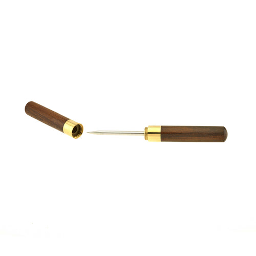 Barfly 6 3/4" Ice Pick w/ Natural Wood Handle - Stainless Steel (M37078)-cityfoodequipment.com