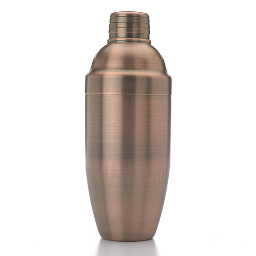 Barfly 3-Piece Japanese Cocktail Shaker, Antique Copper (M37039ACP)-cityfoodequipment.com