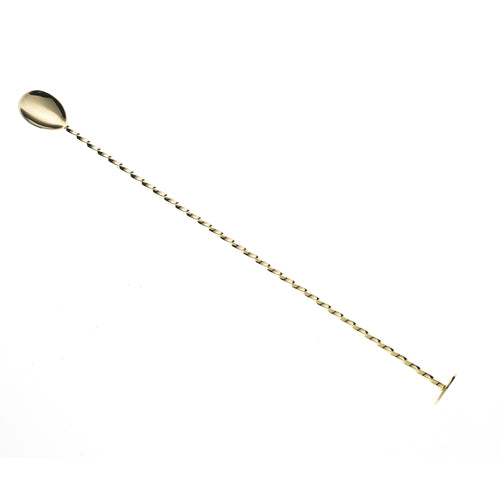 Barfly 15 3/4" Bar Spoon w/ Muddler End, Gold (M37019GD)-cityfoodequipment.com