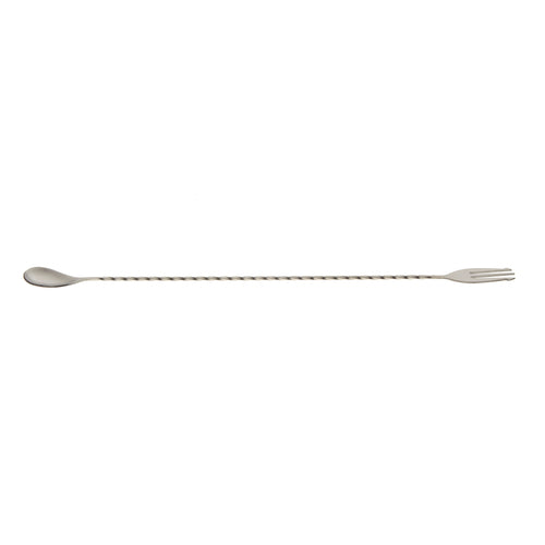 Barfly 15 3/4" Bar Spoon w/ Fork End, Stainless (M37016)-cityfoodequipment.com