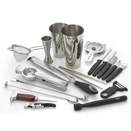 Barfly 18-Piece Cocktail Shaker Set - Silver (M37102)-cityfoodequipment.com