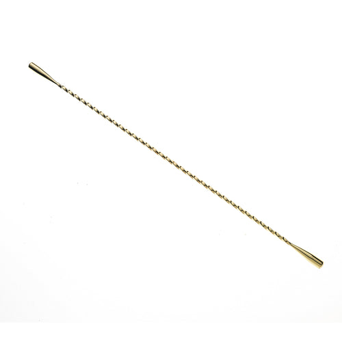 Barfly 13 3/16" Double Teardrop End Cocktail Stirrer, Gold (M37020GD)-cityfoodequipment.com
