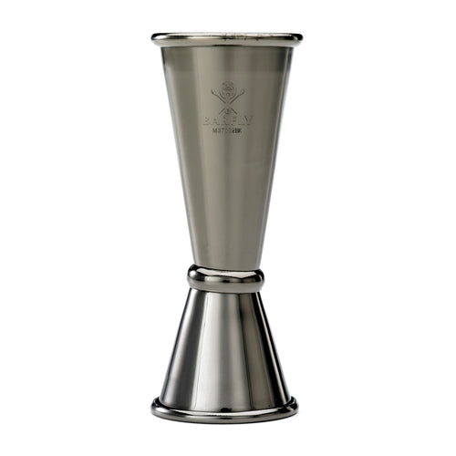 Barfly Double Japanese Style Jigger - 25 ml & 50 ml, Gun Metal Black (M37002BK)-cityfoodequipment.com