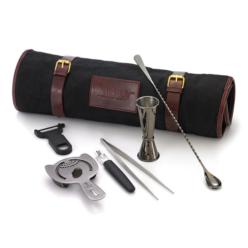 Barfly 7-Piece Cocktail Mixing Set - Gun Metal Black (M37100BK)-cityfoodequipment.com