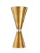 Barfly Slim Style Jigger - 1 oz & 2 oz, Gold w/ Stainless Band (M37090GD)-cityfoodequipment.com