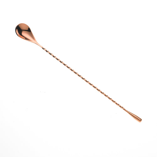 Barfly 11 13/16" Bar Spoon w/ Teardrop End, Copper (M37012CP)-cityfoodequipment.com