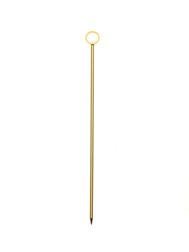 Barfly 4 1/4" Cocktail Pick w/ Ring Top, Gold (M37031GD)-cityfoodequipment.com