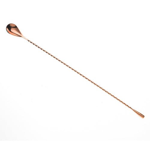 Barfly 15 3/4" Bar Spoon w/ Weighted Teardrop End, Copper (M37013CP)-cityfoodequipment.com