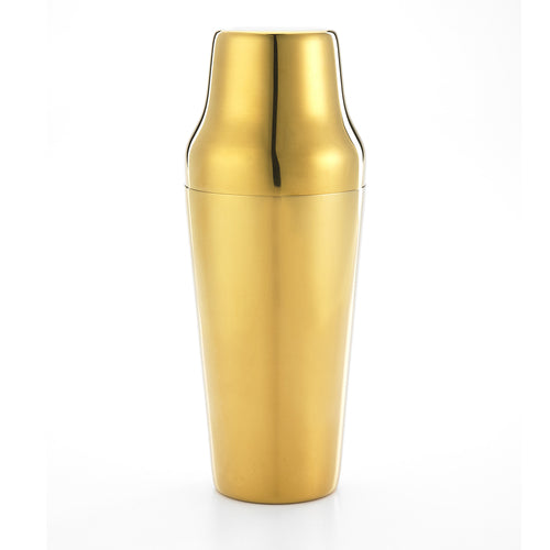 Barfly 2-Piece Parisienne Cocktail Shaker Set, Gold (M37085GD)-cityfoodequipment.com