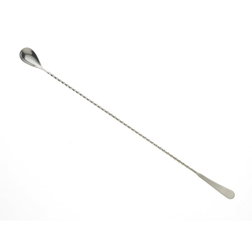 Barfly 17 1/8" Japanese Bar Spoon w/ Machined End, Stainless (M37011)-cityfoodequipment.com