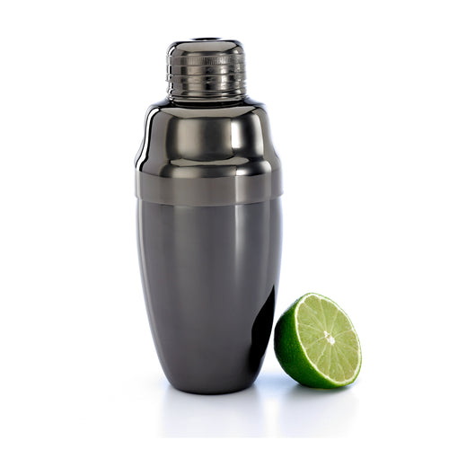 Barfly 18 oz Stainless Steel Cocktail Shaker Set, Gun Metal Black (M37038BK)-cityfoodequipment.com