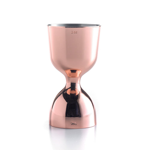 Barfly Straight Rim Bell Jigger - 1 oz & 2 oz, Copper (M37006CP)-cityfoodequipment.com
