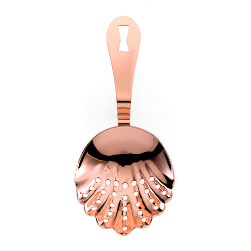 Barfly 7" Scalloped Julep Strainer, Copper (M37029CP)-cityfoodequipment.com