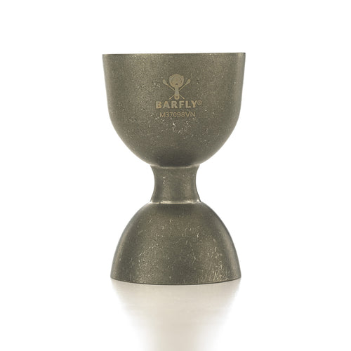 Barfly Straight Rim Jigger - 25 ml & 50 ml, Vintage (M37098VN)-cityfoodequipment.com