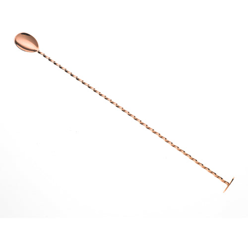 Barfly 15 3/4" Bar Spoon w/ Muddler End, Copper (M37019CP)-cityfoodequipment.com