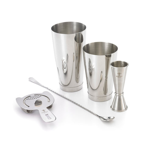 Barfly 5-piece Basics Cocktail Mixing Set - Silver (M37101)-cityfoodequipment.com
