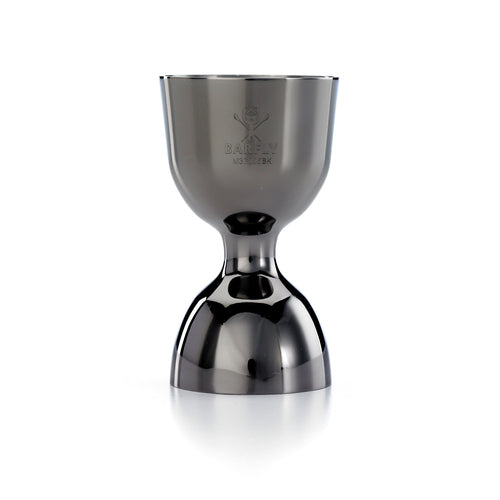 Barfly Double Jigger - 1 oz & 2 oz, Stainless Steel, Gun Metal Black (M37006BK)-cityfoodequipment.com