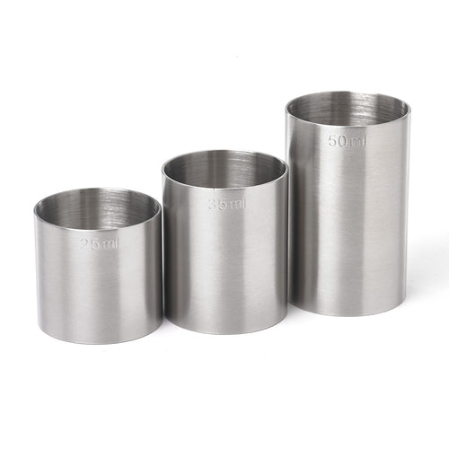 Barfly 3-Piece Thimble Measure Set - Stainless, Satin Finish (M37095)-cityfoodequipment.com