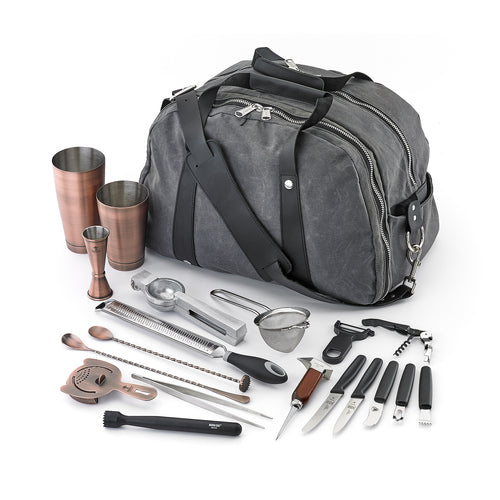 Barfly 18-Piece Cocktail Mixing Set - Antique Copper (M37103ACP)-cityfoodequipment.com