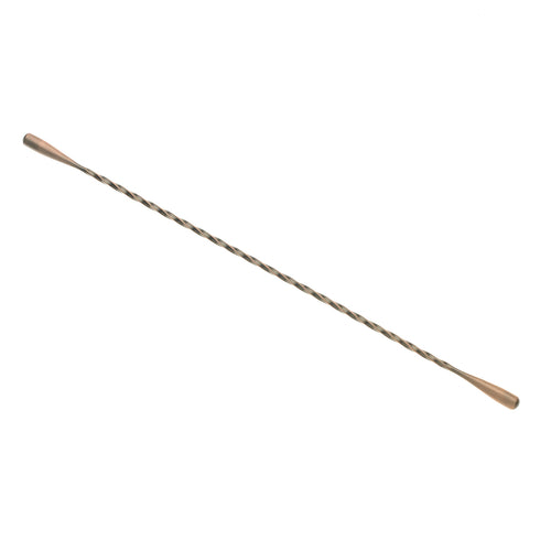 Barfly 13 3/16" Double Teardrop End Cocktail Stirrer, Antique Copper (M37020ACP)-cityfoodequipment.com