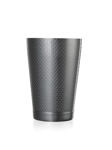 Barfly 18 oz Diamond Lattice Stainless Bar Cocktail Shaker, Gun Metal Black (M37198BK)-cityfoodequipment.com