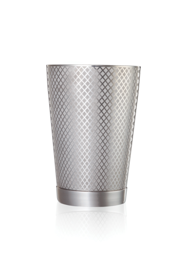 Barfly 18 oz Diamond Lattice Stainless Bar Cocktail Shaker (M37198)-cityfoodequipment.com