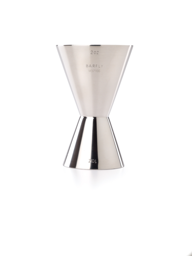 Barfly SuperFly™ Heavy Duty Jigger - 1 oz & 2 oz, Stainless (M37166)-cityfoodequipment.com