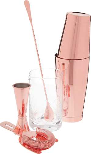 Barfly 5-Piece Cocktail Mixing Set - Copper (M37131CP)-cityfoodequipment.com