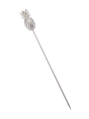Barfly 4 3/8" Cocktail Pick w/ Pineapple Top, Stainless (M37181)-cityfoodequipment.com
