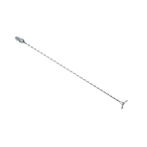 Barfly 13 3/8" Swizzle Stick w/ Pineapple End, Stainless (M37136)-cityfoodequipment.com