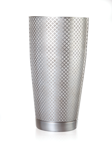 Barfly 28 oz Diamond Lattice Stainless Bar Cocktail Shaker (M37199)-cityfoodequipment.com